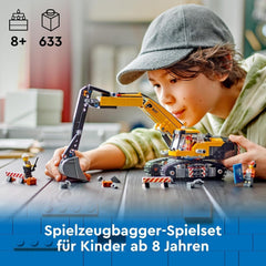 LEGO City Crawler Excavator, toy excavator for children from 8 years old, construction toy with excavator model, buildable truck with accessories and 3 minifigures 60420 Construction sets Besuche den LEGO-Store