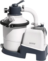 Pompă filtrantă cu nisip Intex 26642 Krystal Clear cu RCD, debit de apă 3500 l/h, debit sistem 2000 l/h, plastic, alb