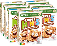 Nestlé CINI MINIS, Muesli with Cinnamon, 37% Vital Whole Grains, with Vitamins, Calcium and Iron, Crunchy Flakes, Pack of 7 (7x375g)