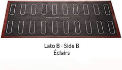 Silikomart Professional, Micro-perforated Silicone Mat Baking Eclair Two Girls 58.3 x 38.4 cm Kitchen Naty Shop