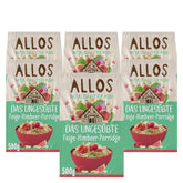 Allos Unsweetened fig and raspberry porridge, Set 6 x 500 grams Cereals Naty Shop Raspberry porridge with figs