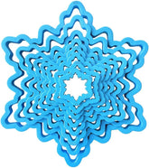 0255250 Set de 8 forme de biscuiți Ice Star Tree, din plastic, setul ideal pentru decorațiuni din pastă de zahăr sau pastă de gumă, fabricate în Italia, design original. Pachet de 8 bucăți.