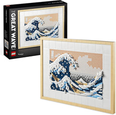 LEGO 31208 Art Hokusai - The Great Wave 3D Japanese Wall Decorations Craft Kit Framed Ocean Canvas Adult Hobbies DYI Home Office Decorations Building Kits Besuche den LEGO-Store Single