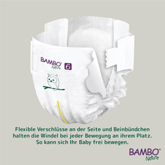 Bambo Nature Premium Eco Diapers, Size 6, 1.63 kg