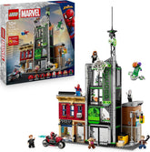LEGO ǀ Marvel Spider-Man vs. Oscorp - Bauset zum Sammeln für Kinder mit 8 Minifiguren, darunter auch Spider-Woman, Miles Morales, Ghost Spider und Green Goblin - Geschenk ab 10 Jahren - 76324