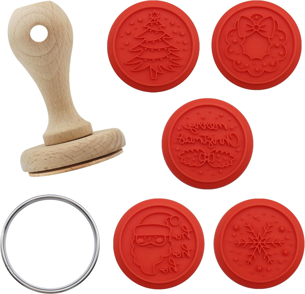 Set de 7 ștampile de embosare cu fursecuri de Crăciun, E Crăciunul