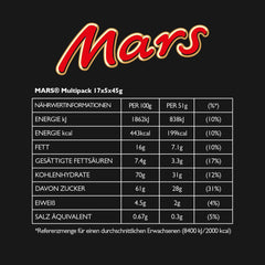 Mars Chocolate Bars Caramel Chocolate 1 Pack 5 Bars (1 x 225g) (Pack of 2)