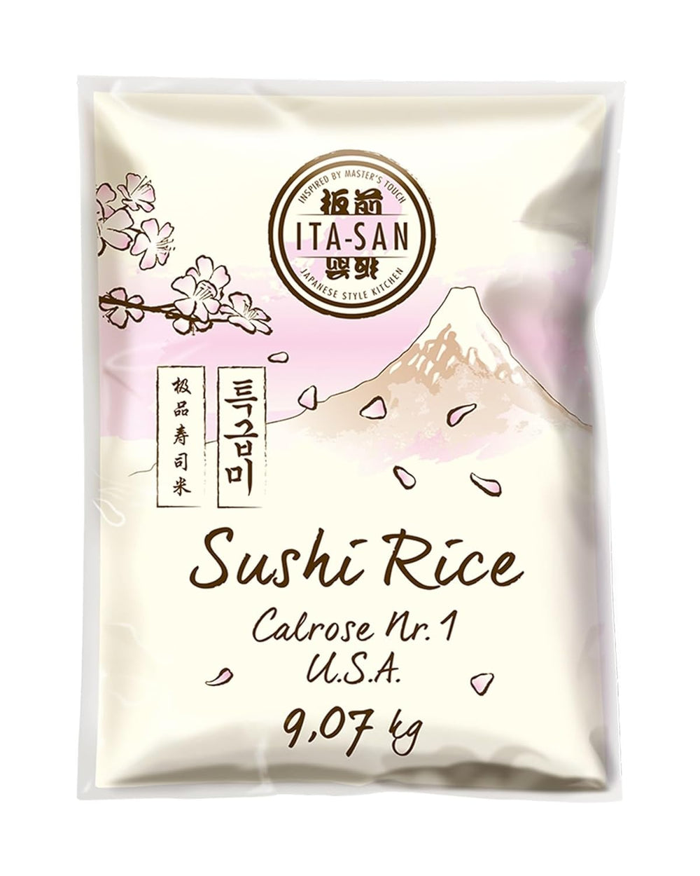 ITA-SAN Calrose / Orez pentru sushi, 1 pachet (1 x 9,07 kg)