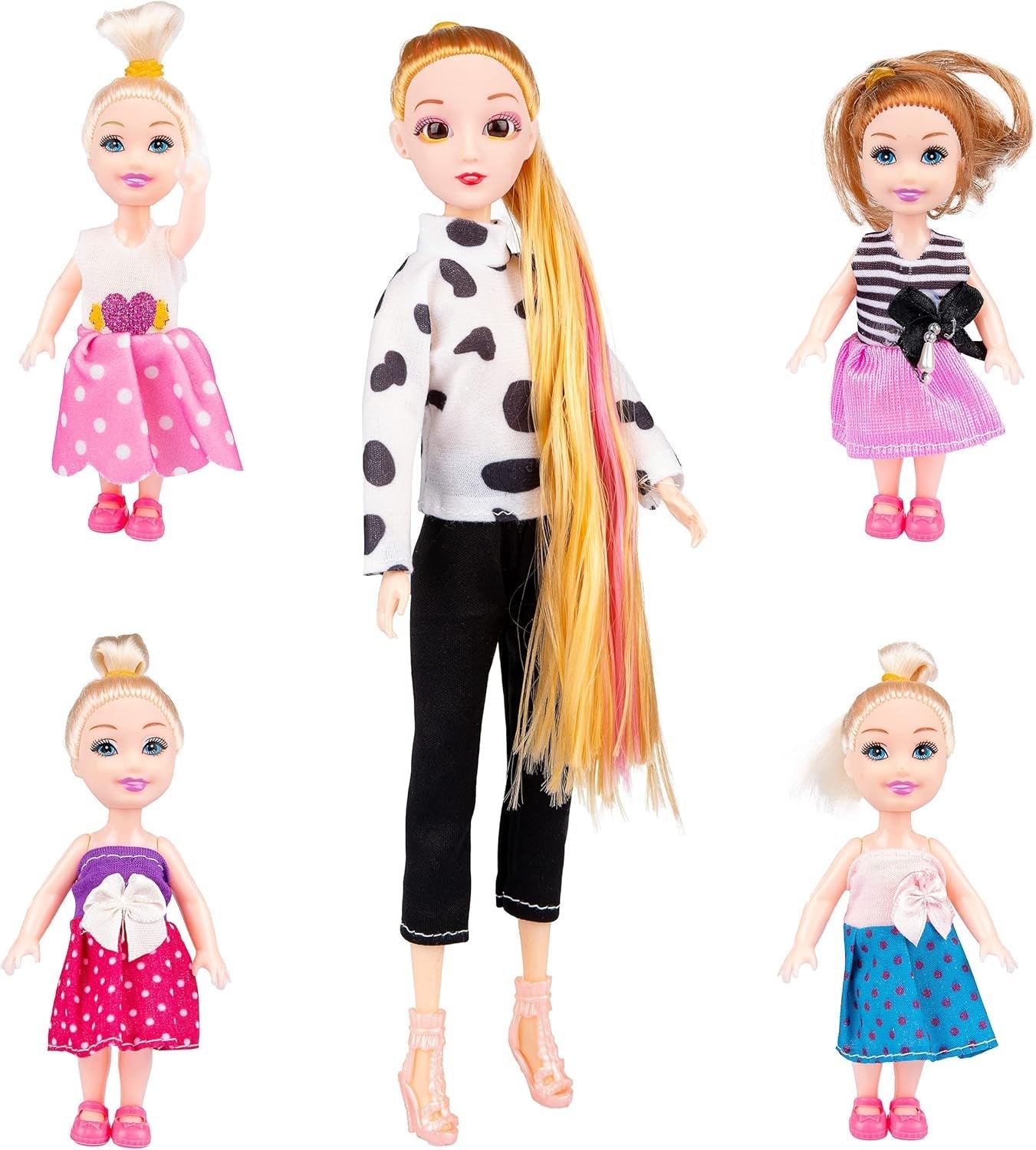 Green Series Casă mare din lemn pentru păpuși - Casă de păpuși, potrivită pentru păpuși mari, GS0024 Casute de papusi Naty Shop