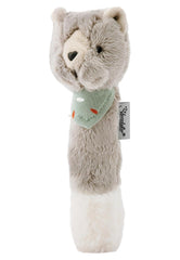 Sterntaler baby squeaker cat Lilly - Jucărie pentru copii din fleece moale - Jucărie de prindere pentru copii - Primele încercări de prindere și joc, gri Jucarii Bebe Naty Shop Titlu implicit