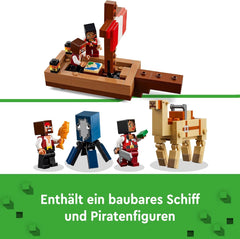LEGO Minecraft The Pirate Ship Voyage Squid and Camel Pirate Figure Toy Ship Building Role Play Gift for Boys and Girls 8 Years Old 21259 Building Sets Besuche den LEGO-Store