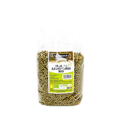 Organic Green Azuki Beans, 5kg, Dried Legumes from Controlled Organic Crops, Ideal for Vegan and Vegetarian Soups, Salads and Recipes, Economy Pack