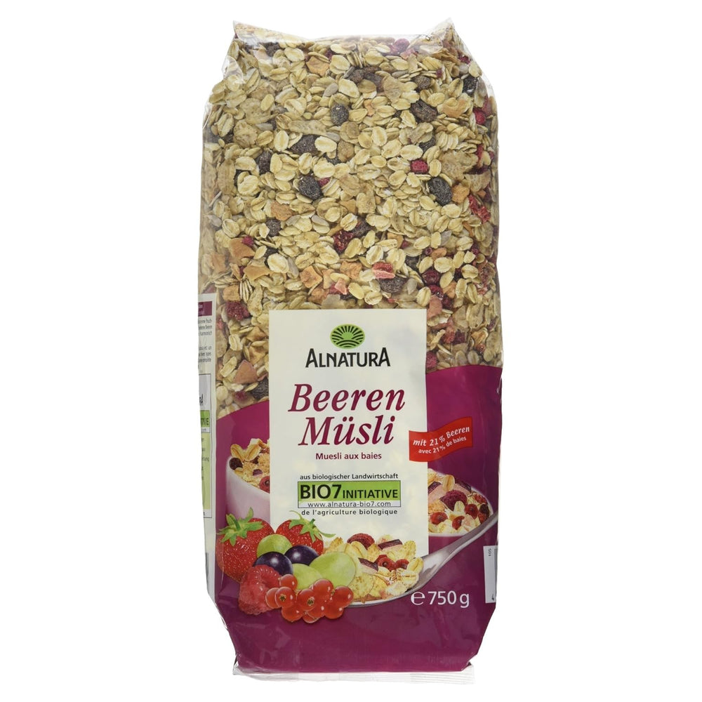 Organic muesli with forest fruits, 750g