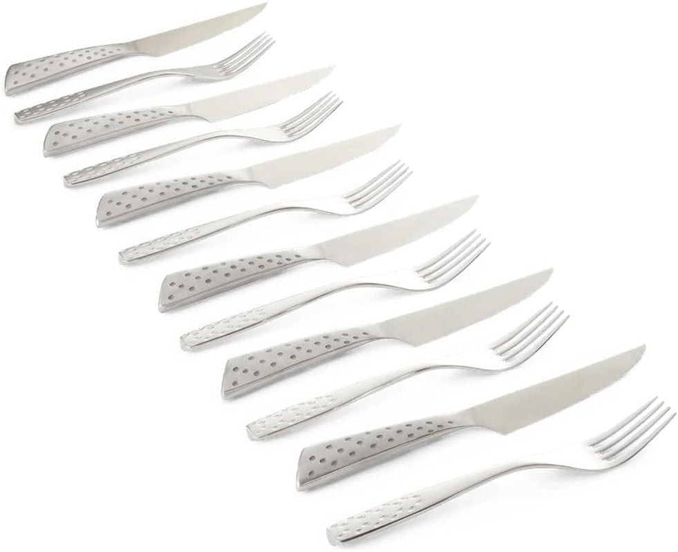 Weber Deluxe Steak Set, 6 pieces, Monobloc design stainless steel, extra sharp, ergonomic handle Kitchen Naty Shop