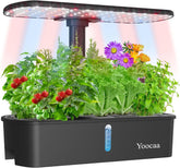 12 Plants Hydroponic Grow System, Indoor Herb Garden with Auto Timer, Pump, Height Adjustable Smart Garden Grow Kit (Seeds Not Included)
