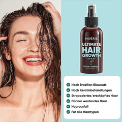 MOÉRIE Ultimate Mineral Hair Growth Spray pentru păr mai lung, mai gros și mai plin - cu biotină și cafeină - produse vegane pentru păr, fără parabeni, toate tipurile de păr, inversează căderea părului - aprovizionare pe 2 luni Ingrijirea parului Naty Shop