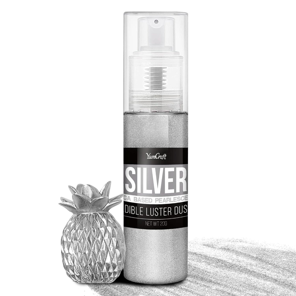 Edible glitter spray, 20 grams Naty Shop Silver