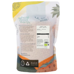 Wholefood Earth Organic Split Red Lentils 3kg Non-GMO Vegan High in Fiber High in Protein From Certified Organic Farming