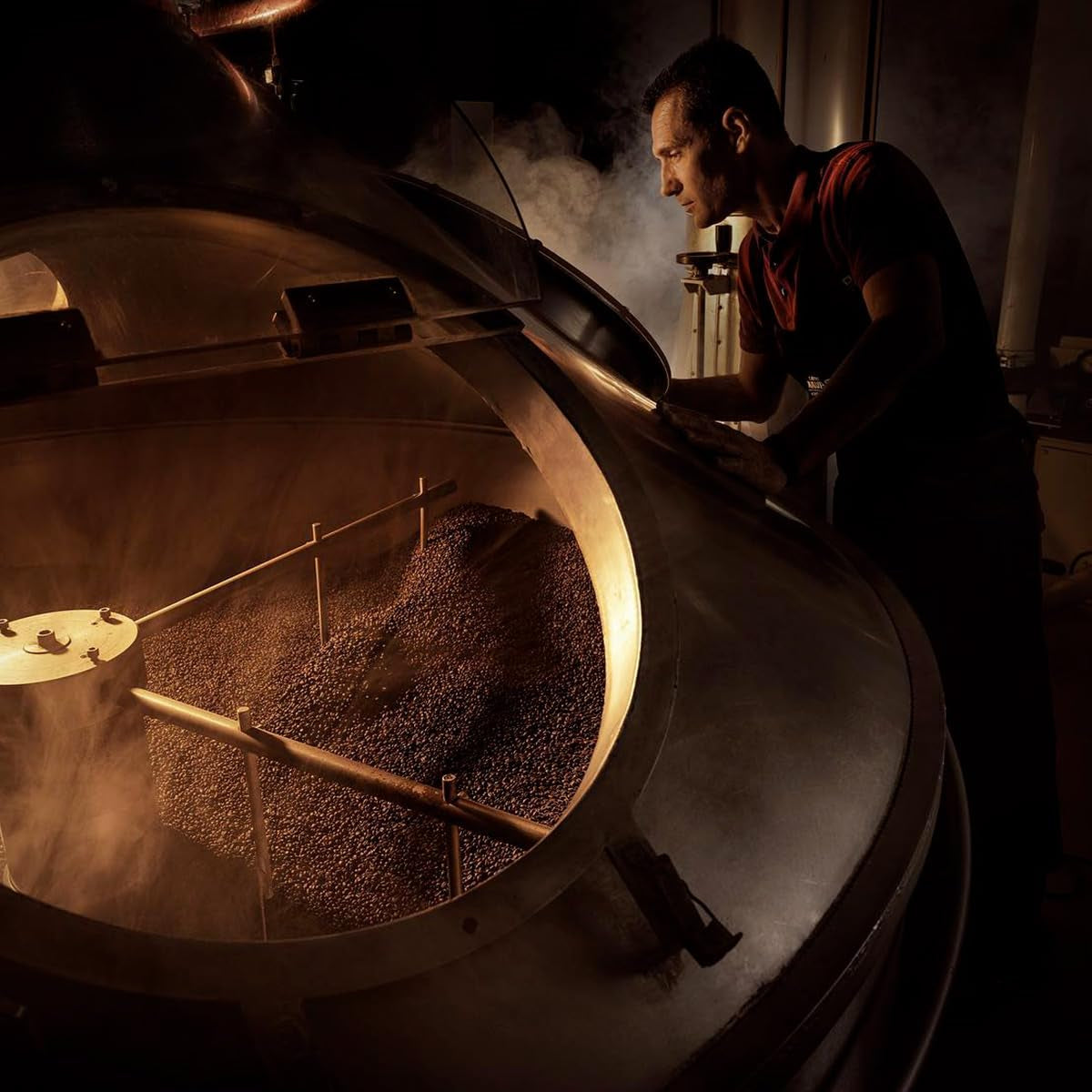 Caffè Mauro - Cafea boabe - 1 Kg - Amestec Avvolgente - Prăjire medie - Intensitate 8/10 - Made in Italy Cafea Naty Shop