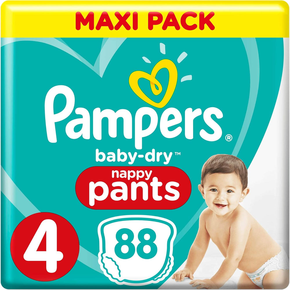 Pampers (Old Version), Panties, Size 4, 9kg-15kg, Three Pack (1 x 88 Diapers)
