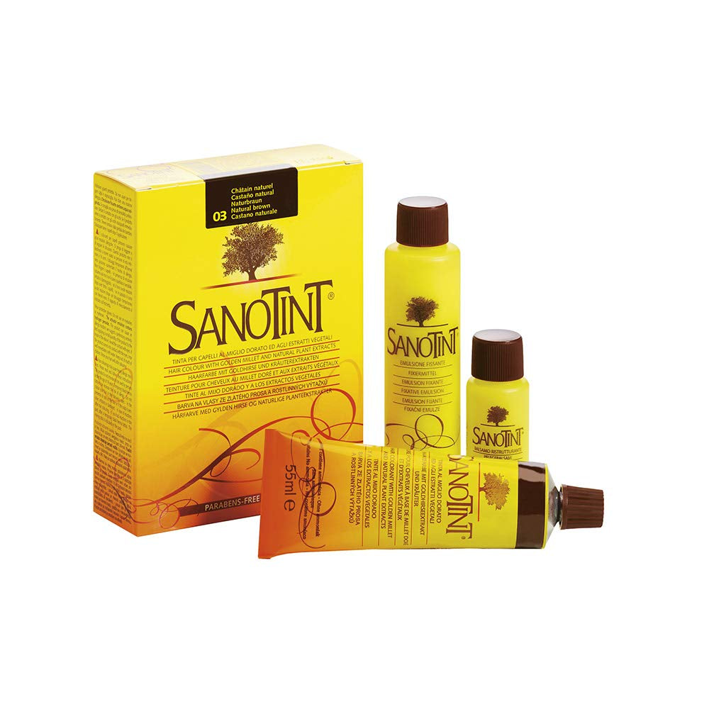 TINTA SENSITIVE COLOUR 03 NATURAL BROWN - 3 pachete - 3 x 125 ml Vopsea pentru par Naty Shop Titlu implicit