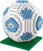FOCO Offizielles Lizenzprodukt Manchester City FC BRXLZ 3D-Fußball-Konstruktionsspielzeug Modell In alternative Teamfarbe