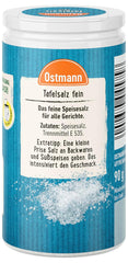 Ostmann Gewürze - Table salt | Feines Speisesalz zum Nachsalzen | Mit praktischem Streuaufsatz | Natural Ingredients | 90 g in Der Streudose