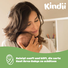 Kindii Natural Balance wet wipes for babies – (1 x 60 pcs.) Wet wipes for babies and children – Protective, Aloe Vera, Delicate fragrance – 60 pcs.