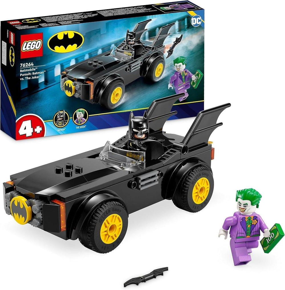 LEGO 76264 DC Chase in the Batmobile: Batman Vs. Joker Toy Car Set, Superhero Starter Set with 2 Minifigures, Toy for Preschoolers, Boys, Girls 4+, Quick to Assemble Building Kits Besuche den LEGO-Store Single