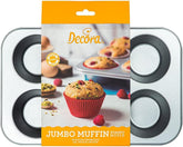 Tray 6 Jumbo Muffins Ø 9 Cm - 34 X 22 X 4.5 cm Baking molds and trays Naty Shop