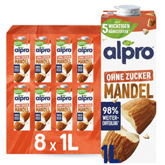 Alpro Mandeldrink Sockerfri - Källa till kalcium och vitaminer