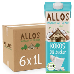 Allos Mandeldrink Sugar Free Mandel Natur Vegan Lactose 1L