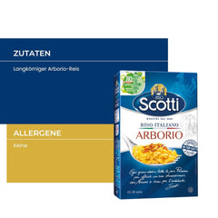 Arborio rice, extra fine rice for risotto, rice from Italy, cooking time 15-18 minutes, 1 kg
