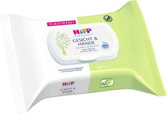 HiPP Baby Soft Wet Wipes for Face and Hands, Pack of 12 (12 x 20 Pieces)