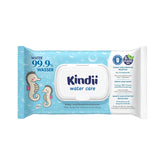 Kindii Water Care Wet Wipes - Aqua Baby Wipes - 100% Viscose, 99.9% Water, Grapefruit Extract, Scarf Size 150x200, 100% Biodegradable, Plastic Free, Cleansing Wipes for Sensitive Skin