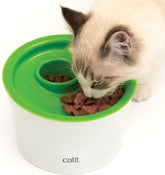 Catit Multi Feeder, bol de hrănire pentru hrană umedă și uscată, bol de hrănire pentru pisici