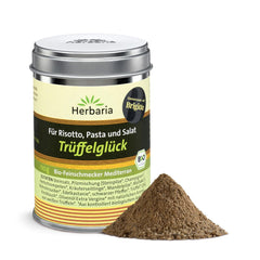 Herbaria Trüffelglück bio 110g M-Dose - Fertiges Bio-Pilz- & Trufflegewürz für intensiv-köstliche Gerichte - mit erlesenen Ingredient - in nachhaltiger Aromaschutz-Dose