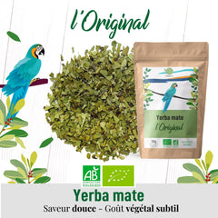 ORIGEENS BIO YERBA MATE TEA 200G - Originalul I Bio Yerba Mate neprÄjitÄ, frunze, fÄrÄ tulpini, praf Èi firimituri I BÄuturÄ energizantÄ Èi detoxifiantÄ