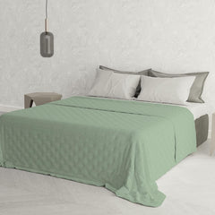 Italian bed linen summer quilt CHIC, microfiber, DOUBLE 250X250Cm, light green Quilts and quilts Naty Shop