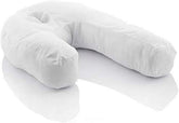Innovagoods - Pernă ergonomică în formă de U pentru somn lateral, Ideală pentru sarcină, Promovează respirația liniștită, Reduce sforăitul, Bumbac și poliester, Alb, 39 X 57 X 14 Cm Perne ortopedice cervicale Naty Shop Titlu implicit