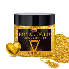 Edible glitter powder, various colors, 30 grams Naty Shop Royal Gold