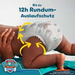 Pampers Baby-Dry Puppy Patrol Edition Diapers, Size 6, 164 Diapers, 13kg - 18kg, Up to 100% Leak Protection and All-Night Comfort