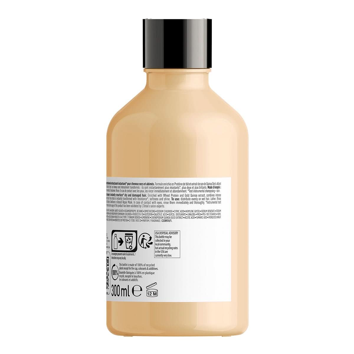 L'OréAl Professionnel Serie Expert Absolut Repair Gold, Quinoa Shampoo + Protein Duș și baie Naty Shop