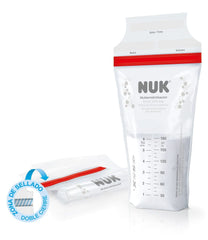NUK breast milk bags, which save space and can be used immediately, 180 ml, 25 pcs, transparent Accessories Food and Breastfeeding Bebe Naty Shop