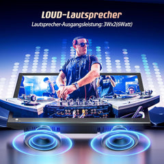 DESOBRY Televizor mic de 19 inch cu DVD player integrat, televizor exterior 1080P, suportă antenă, HDMI, USB, intrare AV, televizor de 12V pentru autorulote/camping/caravană