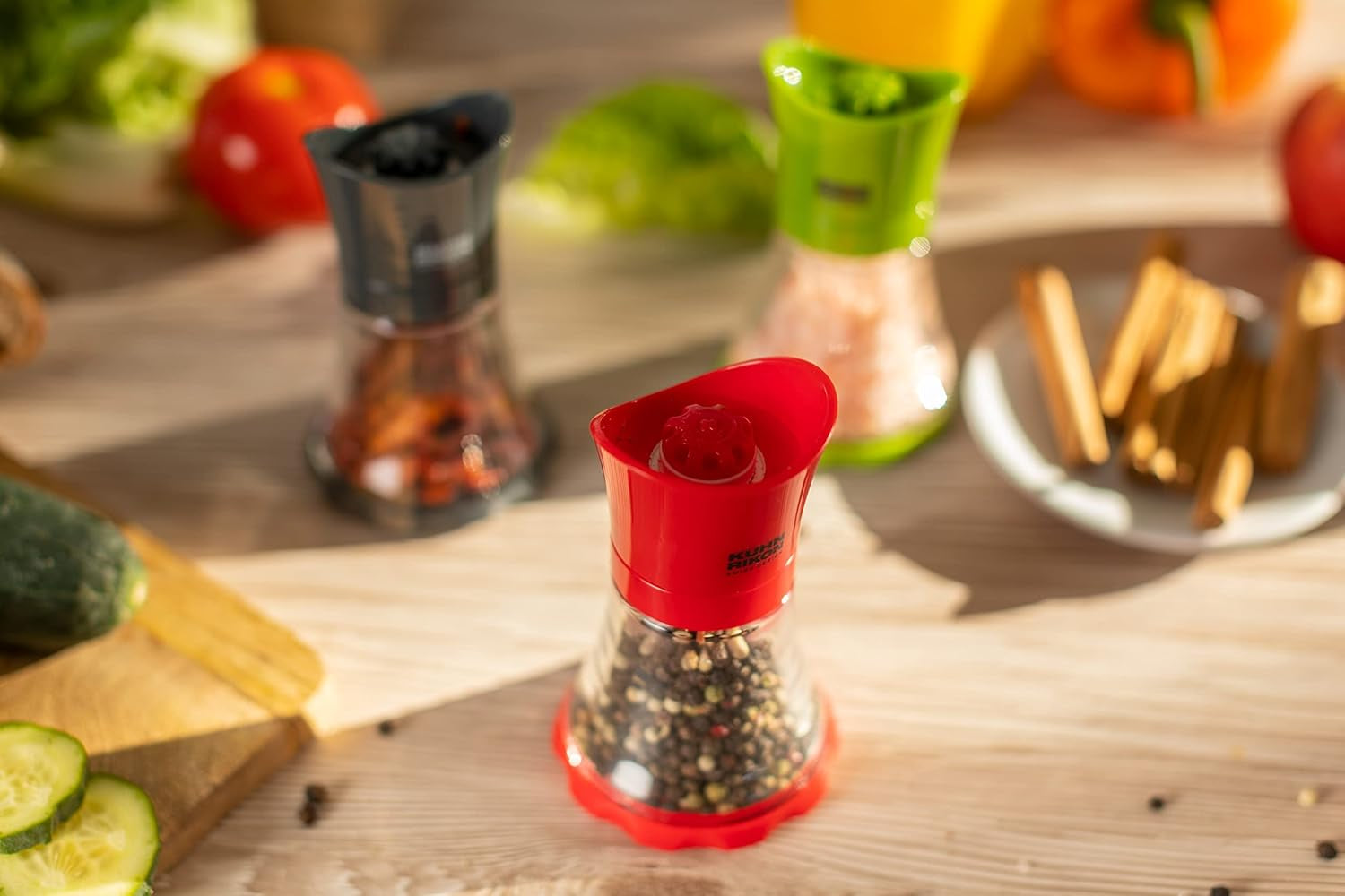 KUHN RIKON râșniță de condimente Mini (verde), plastic, 12 X 12 X 8 cm Rasnite si Feliatoare Naty Shop