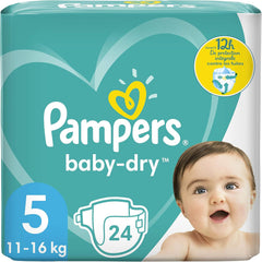 Pampers diapers for babies size 5 (11-16 kg), 24 pieces, up to 12 hours of protection against leaks