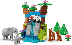 LEGO DUPLO Town Wild Animal Families 3-in-1 Set, Toddler Educational Toy with Turtles, Tigers, Elephants, Deer, Pandas, Set for Preschoolers from 2 Years Old, Building Toy with Animal Figures 10446 Building Sets Beuche den LEGO-Store