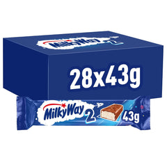 Chocolate bars | Milk cream | 28 double bars in a box (28 x 43g)