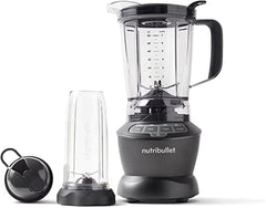 Nutribullet Full Size Blender, Elektrischer Mixer, Multifunktionaler Stabmixer, Professioneller Mixer, 1000 Watt Leistung, 1,6L Becher, Grau, NBF450DG Bucatarie Naty Shop